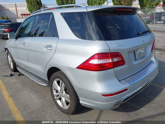 40084730 :رقم المزاد ، 4JGDA2EB8CA095468 vin ، 2012 Mercedes-benz Ml 350 Bluetec مزاد بيع