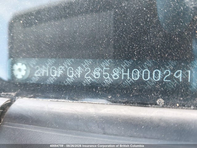 Продаж на аукціоні авто 2008 Honda Civic, vin: 2HGFG12658H000291, номер лоту: 40084759