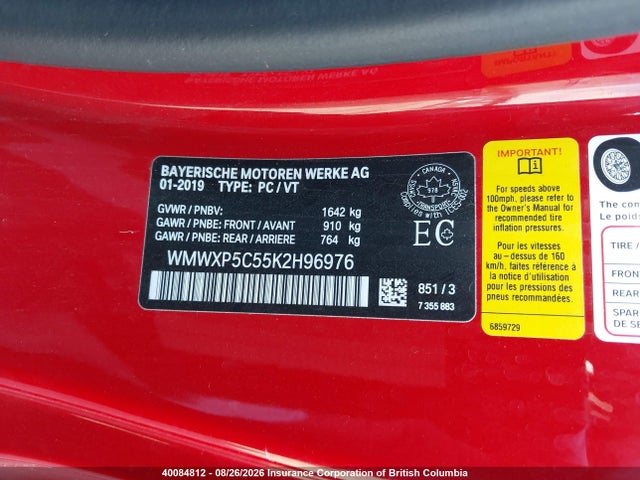Mini Cooper 2019 WMWXP5C55K2H96976 Image 9