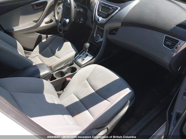 Продаж на аукціоні авто 2012 Hyundai Elantra Gls/limited, vin: 5NPDH4AE5CH147644, номер лоту: 40084647