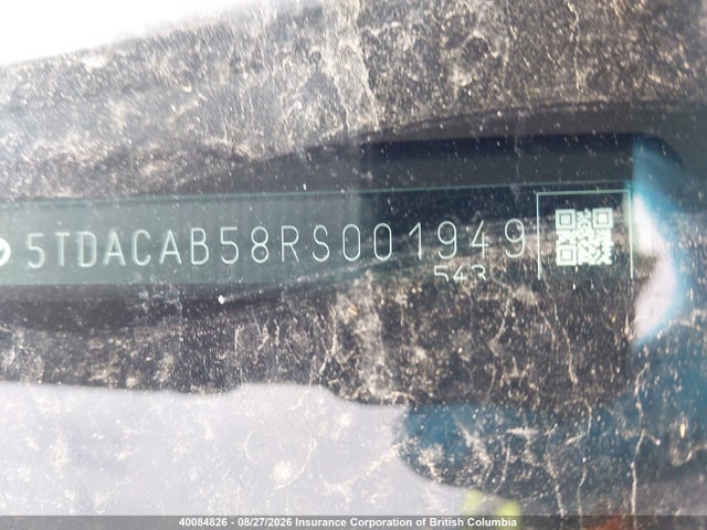 5TDACAB58RS001949 Toyota Grand Highlander Xle/limited