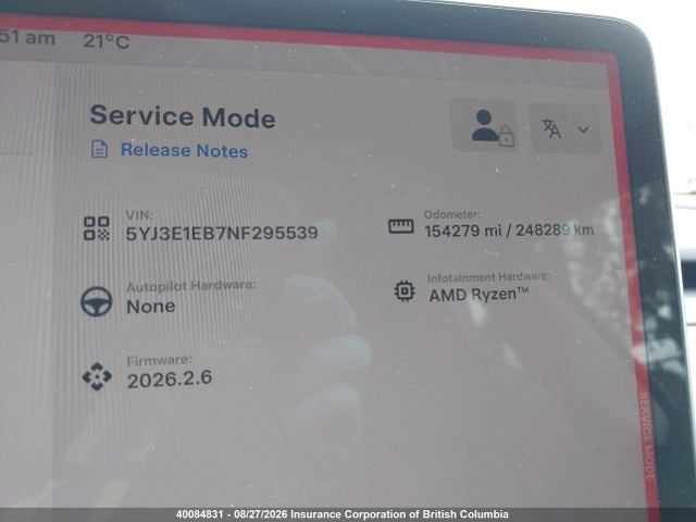 Tesla MODEL 3 2022 5YJ3E1EB7NF295539 Image 16
