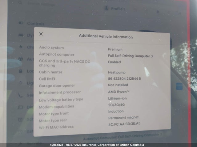 Tesla MODEL 3 2022 5YJ3E1EB7NF295539 Image 7