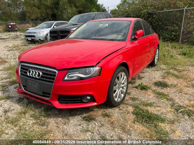 40084849 :رقم المزاد ، WAUBFCFL4CA118154 vin ، 2012 Audi A4 مزاد بيع