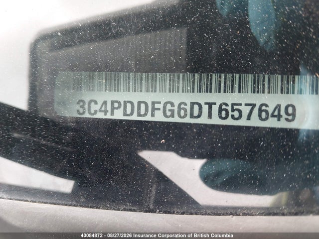 40084872 :رقم المزاد ، 3C4PDDFG6DT657649 vin ، 2013 Dodge Journey R/t مزاد بيع