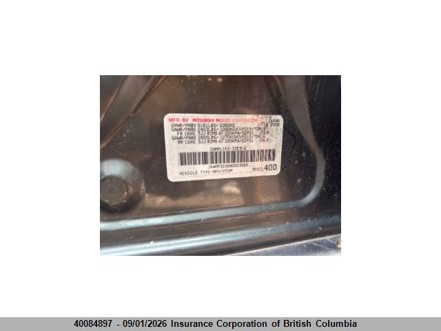 Aukcja sprzedaży 2008 Mitsubishi Outlander Ls, vin: JA4MT31XX8Z603920, numer aukcji: 40084897