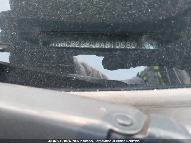 Aukcja sprzedaży 2008 Honda Accord Exl, vin: 1HGCP26848A810580, numer aukcji: 40082874