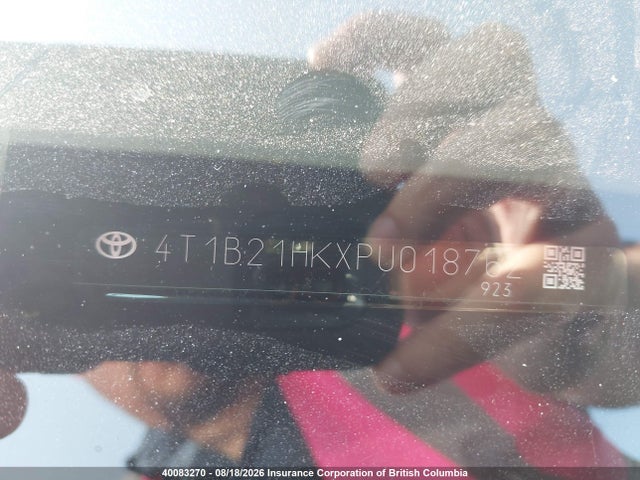 4T1B21HKXPU018762 Toyota Camry Xle/se