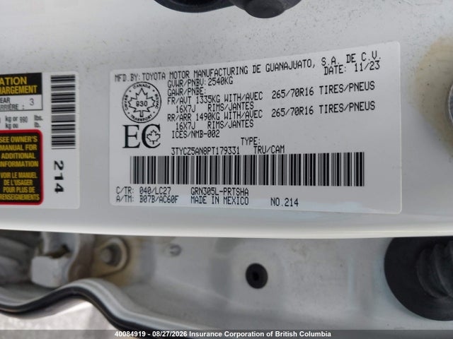 Toyota Tacoma 2023 3TYCZ5AN8PT179331 Image 9