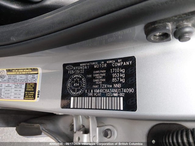 Hyundai Venue Sel/limited 2022 KMHRC8A34NU174090 Image 9