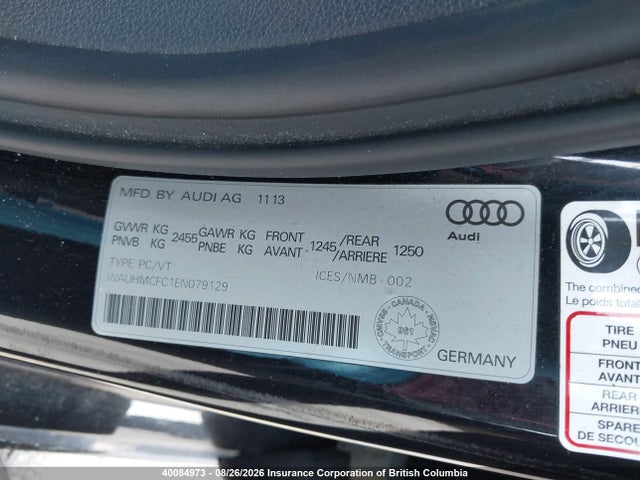 Audi A6 2014 WAUHMCFC1EN079129 Image 9
