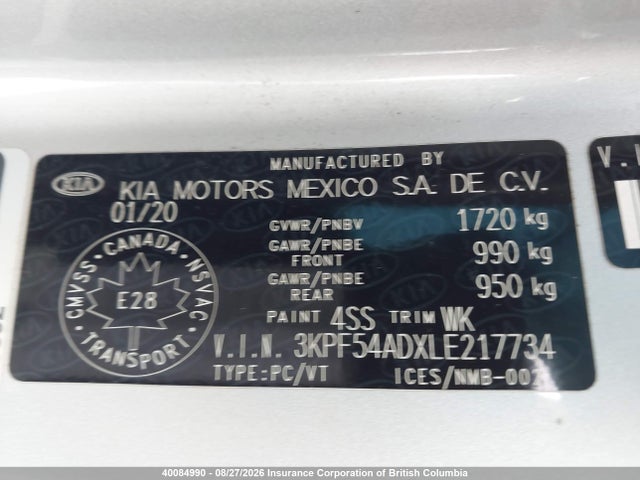 KIA Forte 2020 3KPF54ADXLE217734 Image 9
