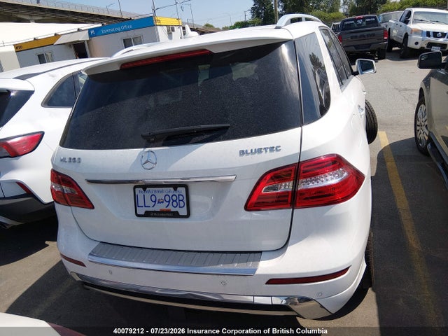 40079212 :رقم المزاد ، 4JGDA2EB4EA386519 vin ، 2014 Mercedes-benz Ml 350 Bluetec مزاد بيع