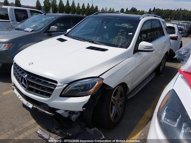 40079212 :رقم المزاد ، 4JGDA2EB4EA386519 vin ، 2014 Mercedes-benz Ml 350 Bluetec مزاد بيع