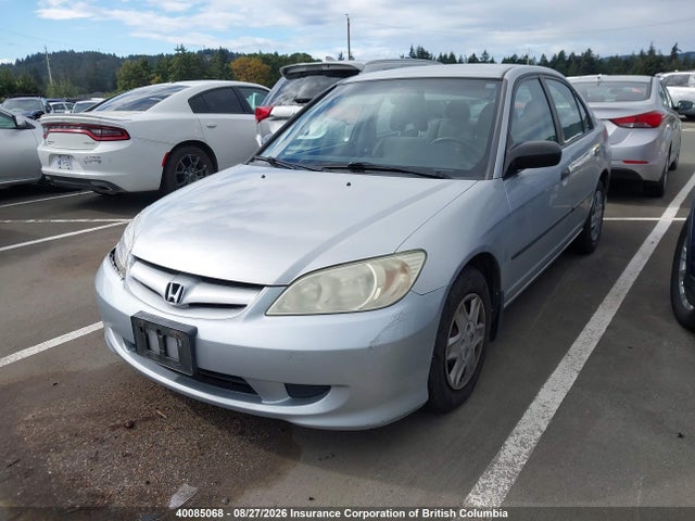 Продаж на аукціоні авто 2005 Honda Civic, vin: 2HGES16365H037548, номер лоту: 40085068