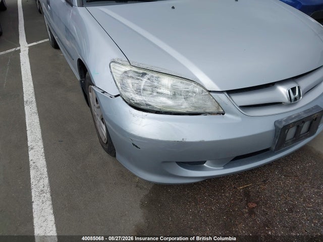 Продаж на аукціоні авто 2005 Honda Civic, vin: 2HGES16365H037548, номер лоту: 40085068