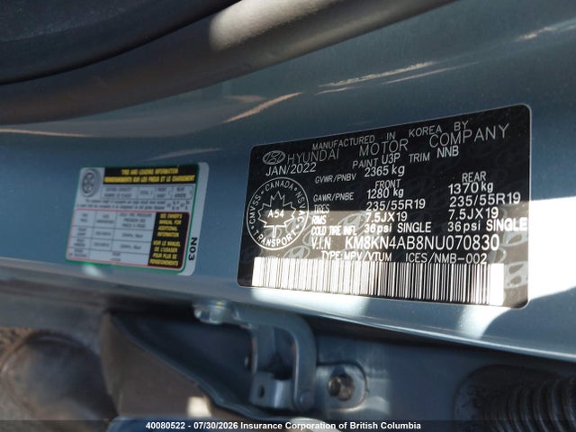 KM8KN4AB8NU070830 Hyundai Ioniq 5 Sel
