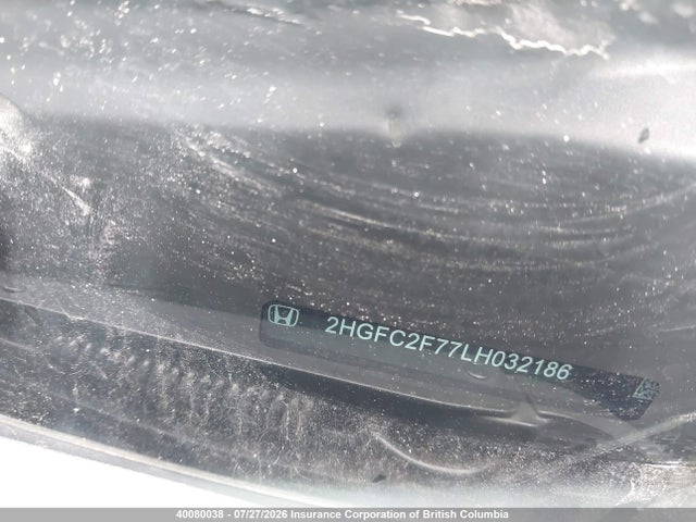 2HGFC2F77LH032186 Honda CIVIC EX