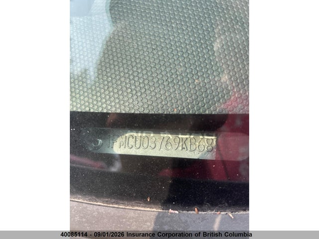 40085114 :رقم المزاد ، 1FMCU03769KB68510 vin ، 2009 Ford Escape Xlt مزاد بيع