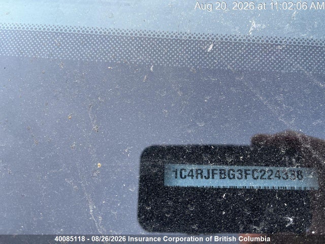 1C4RJFBG3FC224338 Jeep Grand Cherokee Limited