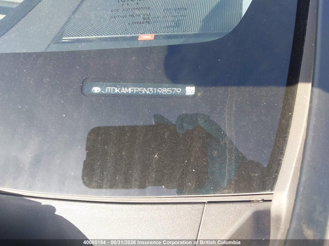 JTDKAMFP5N3198579 Toyota Prius