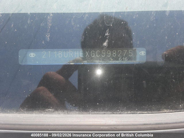 2T1BURHEXGC598275 Toyota Corolla S