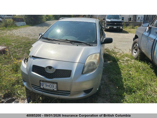40085200 :رقم المزاد ، JTDKT923075059008 vin ، 2007 Toyota Yaris مزاد بيع