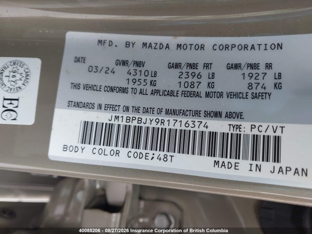 Mazda Mazda3 Suna 2024 JM1BPBJY9R1716374 Image 9