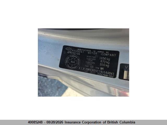 40085248 :رقم المزاد ، KMHCN35C19U144841 vin ، 2009 Hyundai Accent Se مزاد بيع