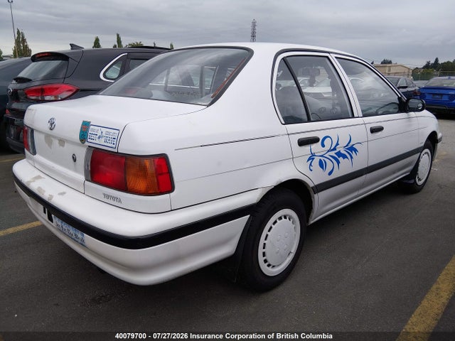 1994 Toyota Tercel Dx მანქანა იყიდება აუქციონზე, vin: JT2EL43E6R0447997, აუქციონის ნომერი: 40079700