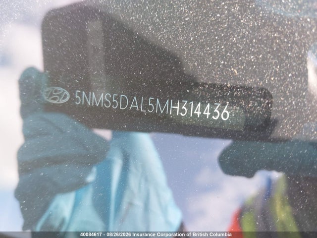 5NMS5DAL5MH314436 Hyundai Santa Fe Calligraphy