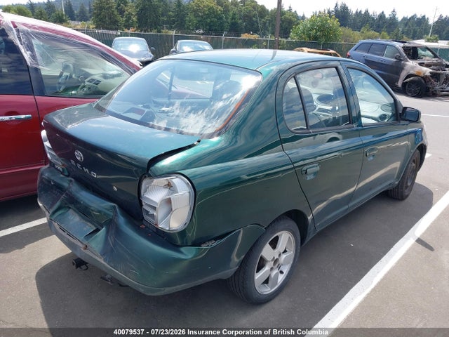 2000 Toyota Echo მანქანა იყიდება აუქციონზე, vin: JTDBT1237Y0059491, აუქციონის ნომერი: 40079537