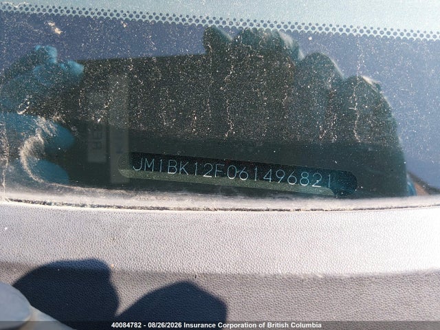 40084782 :رقم المزاد ، JM1BK12F061496821 vin ، 2006 Mazda 3 I مزاد بيع