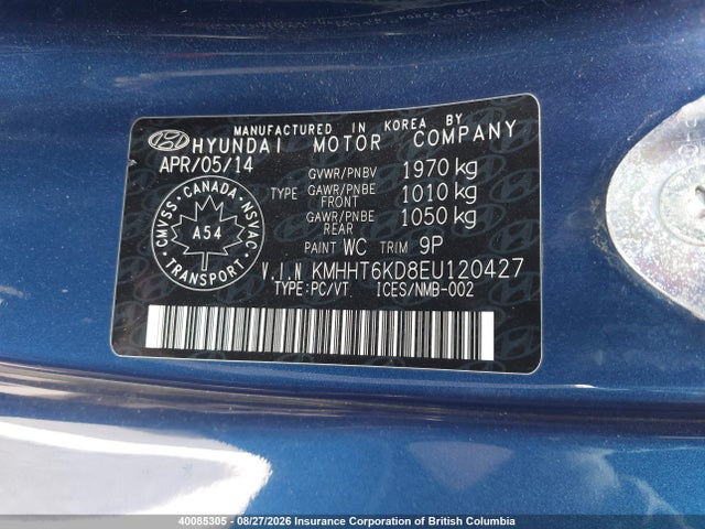 Продаж на аукціоні авто 2014 Hyundai Genesis Coupe 2.0t, vin: KMHHT6KD8EU120427, номер лоту: 40085305