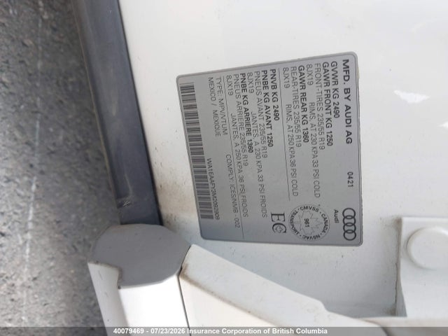 Aukcja sprzedaży 2021 Audi Q5 Progressiv, vin: WA1EAAFY3M2092909, numer aukcji: 40079469