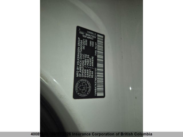 Volkswagen Passat Highline 2021 1VWBA7A37MC015197 Image 8