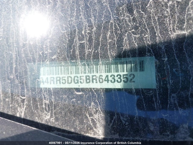 2011 Chrysler Town & Country Touring მანქანა იყიდება აუქციონზე, vin: 2A4RR5DG5BR643352, აუქციონის ნომერი: 40067991
