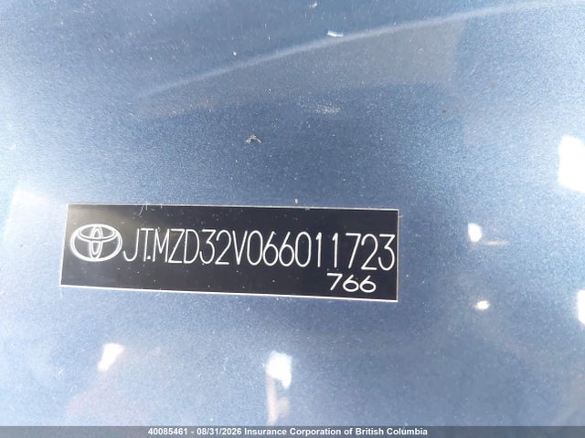 40085461 :رقم المزاد ، JTMZD32V066011723 vin ، 2006 Toyota Rav4 مزاد بيع