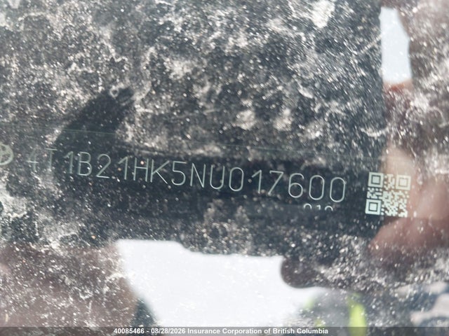 4T1B21HK5NU017600 Toyota Camry