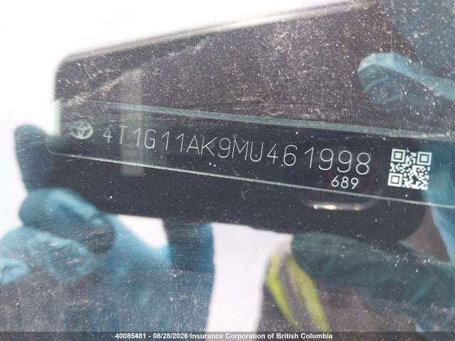 4T1G11AK9MU461998 Toyota Camry