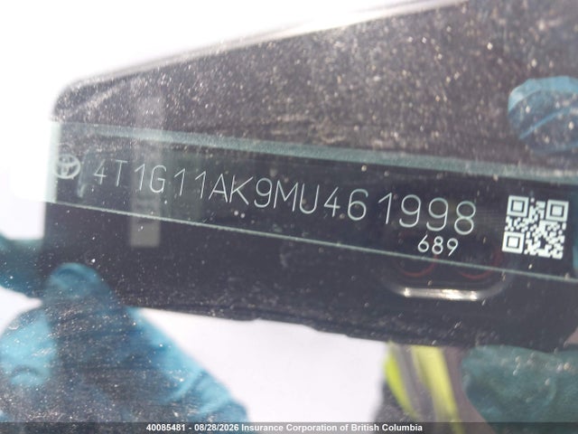 4T1G11AK9MU461998 Toyota Camry