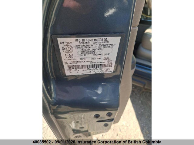 2012 Ford Escape Hybrid მანქანა იყიდება აუქციონზე, vin: 1FMCU5K33CKA95051, აუქციონის ნომერი: 40085502