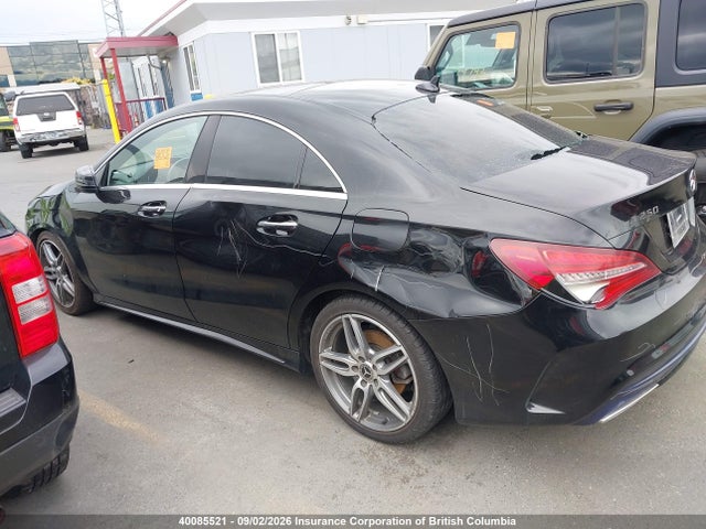 2018 Mercedes-benz Cla 250 4matic მანქანა იყიდება აუქციონზე, vin: WDDSJ4GB7JN572018, აუქციონის ნომერი: 40085521
