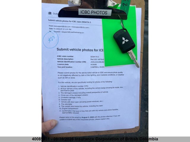 Aukcja sprzedaży 2021 Mitsubishi Rvr, vin: JA4AJUAU4MU602693, numer aukcji: 40085531