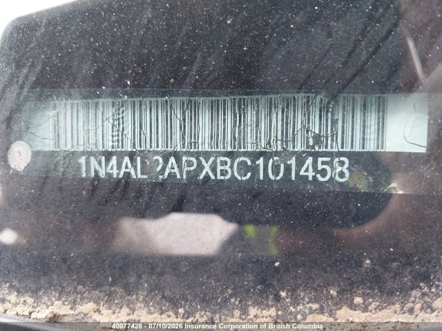 40077428 :رقم المزاد ، 1N4AL2APXBC101458 vin ، 2011 Nissan Altima S مزاد بيع