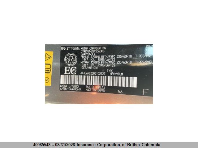 JTJBARBZ2H2102127 Lexus Nx 200t/base/f Sport