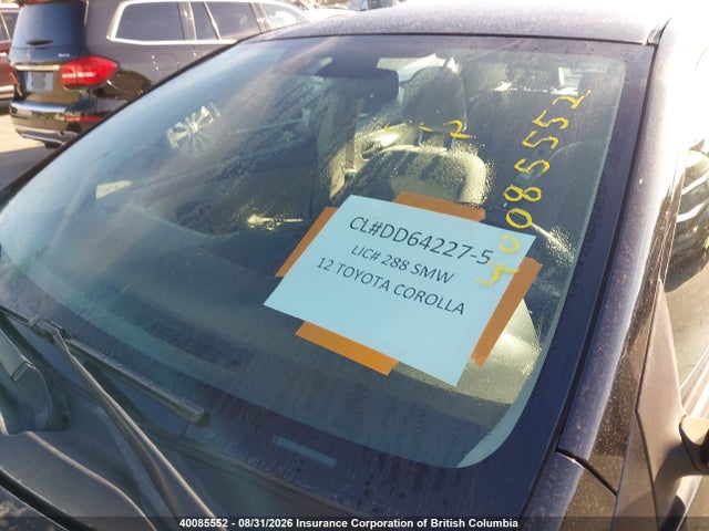 40085552 :رقم المزاد ، 2T1BU4EE1CC786717 vin ، 2012 Toyota Corolla Ce مزاد بيع