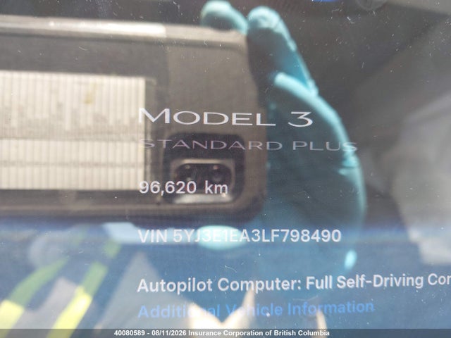 Продаж на аукціоні авто 2020 Tesla Model 3, vin: 5YJ3E1EA3LF798490, номер лоту: 40080589