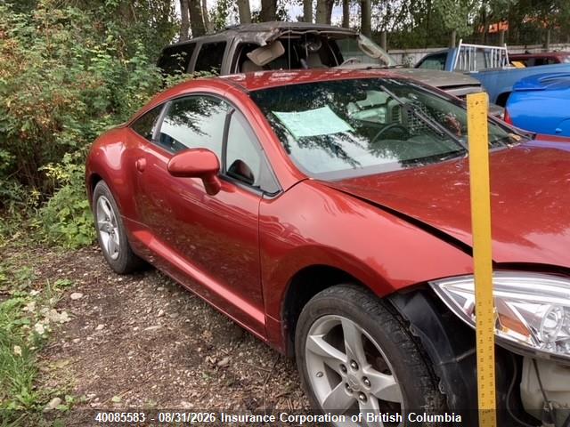 40085583 :رقم المزاد ، 4A3AK24F19E602895 vin ، 2009 Mitsubishi Eclipse Gs مزاد بيع