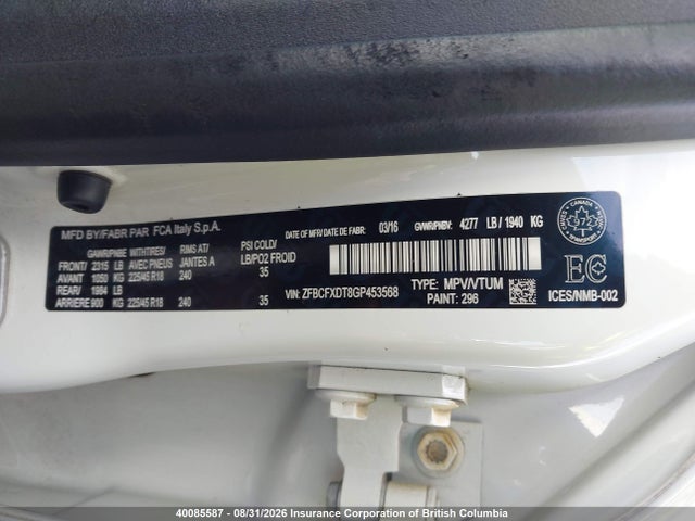 Fiat 500 2016 ZFBCFXDT8GP453568 Image 9